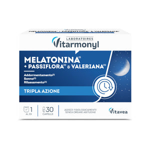 MELATONINA PIU PASSIFLORA VALERIANA - Vitarmonyl