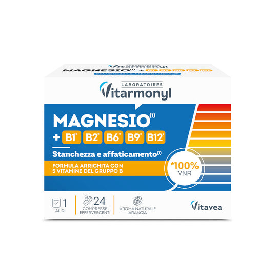 Magnesio +B1, B2, B6, B9, B12